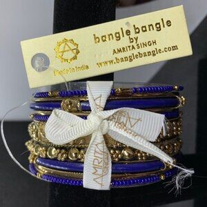 Amrita Singh Navy Marseille 10-pc Bangle Set